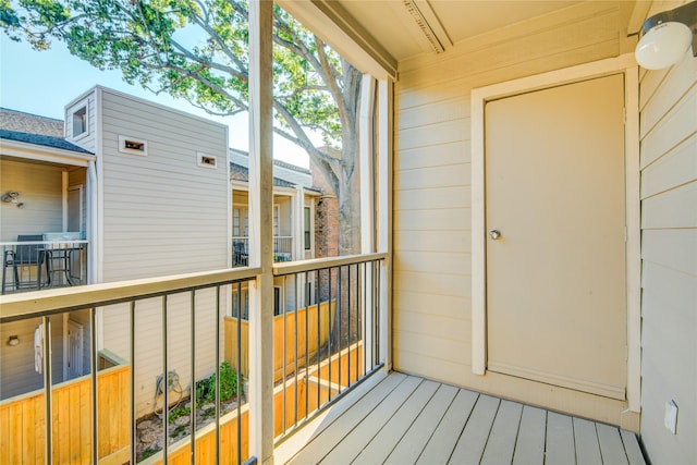 view of sunroom / solarium