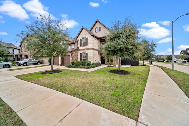 view of front of property with a front yard