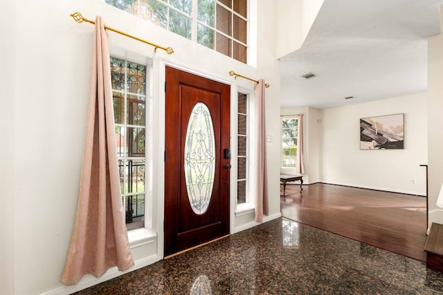 view of foyer entrance