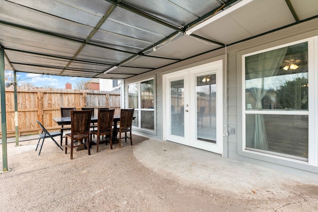 view of sunroom / solarium