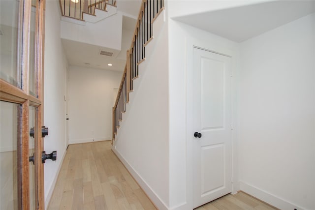 interior space featuring light hardwood / wood-style floors