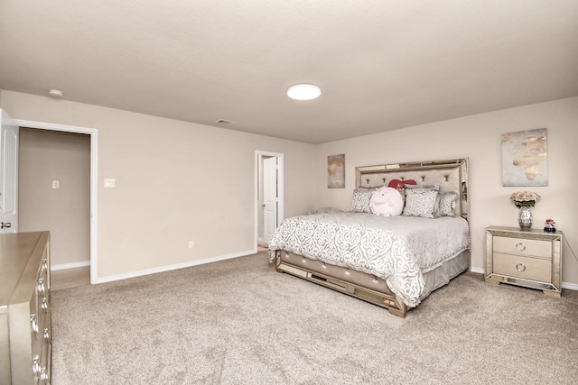 bedroom with carpet flooring