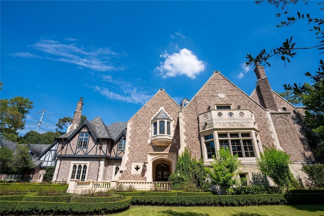 view of tudor house