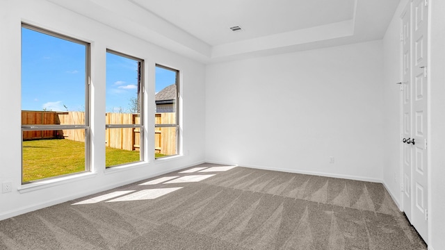 4726 Joplin St, Manvel, TX 77583 - carpeted empty room featuring healthy amount of natural light, baseboards, and a raised ceiling