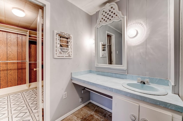 bathroom with vanity