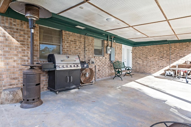 view of patio / terrace featuring grilling area