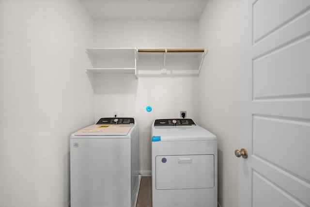 laundry area with washer and dryer