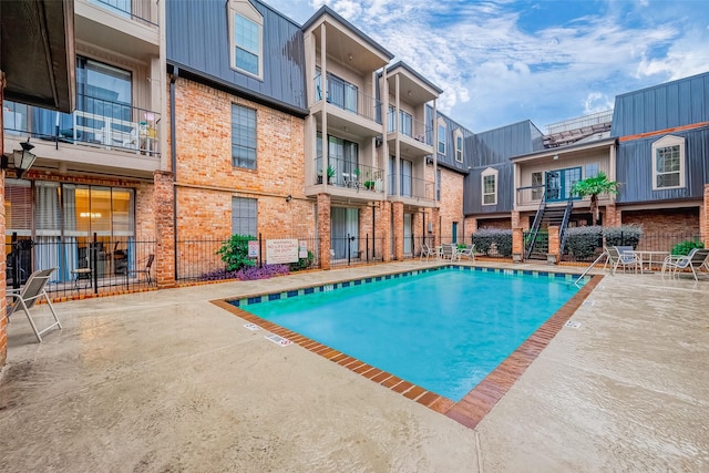 view of pool with a patio