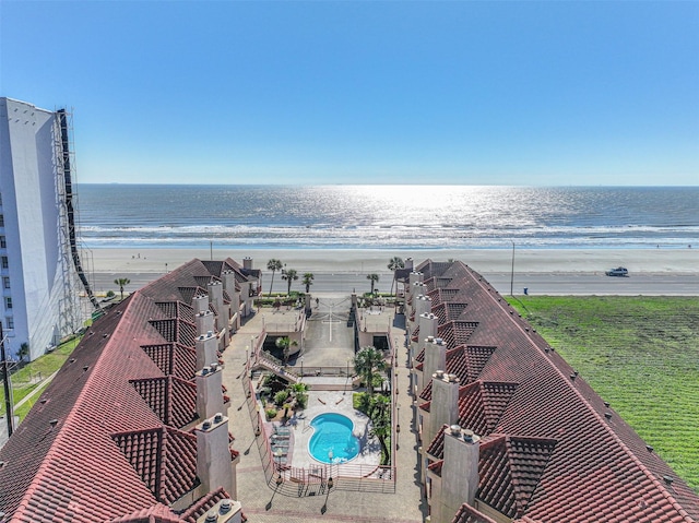 water view featuring a view of the beach