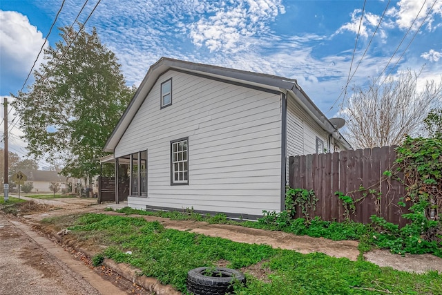 view of property exterior