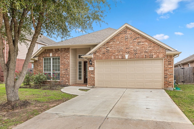 front facade featuring a garage