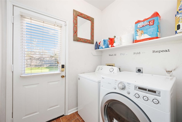 laundry area with washer and clothes dryer