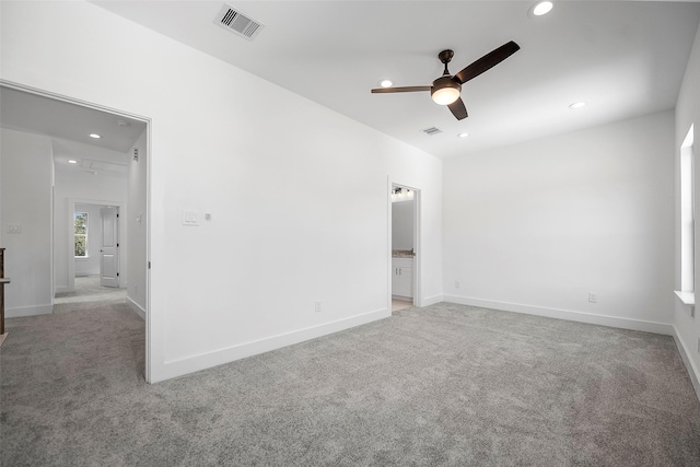 745 20th St, Hempstead, TX 77445 - carpeted spare room with ceiling fan