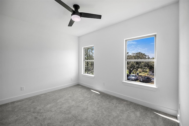 745 20th St, Hempstead, TX 77445 - empty room with carpet flooring and ceiling fan