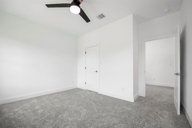 745 20th St, Hempstead, TX 77445 - unfurnished bedroom with carpet flooring, ceiling fan, and a closet