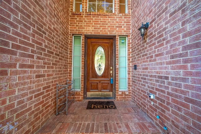 view of exterior entry