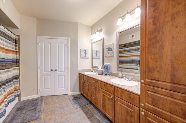 bathroom with vanity