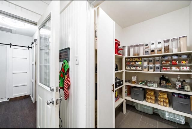 view of pantry