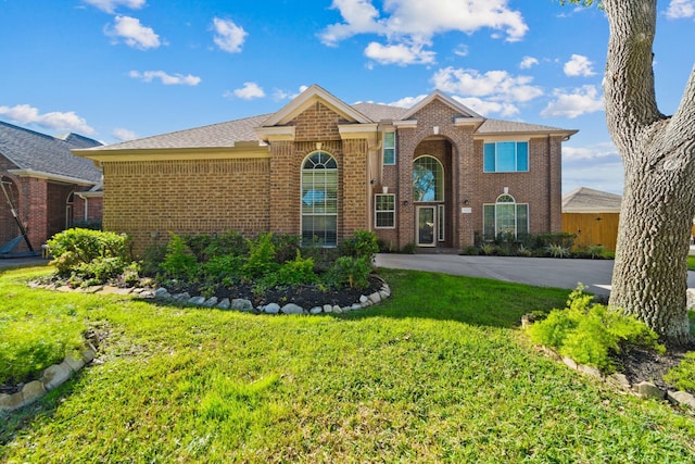 view of property with a front yard