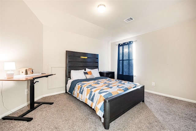 bedroom featuring carpet flooring