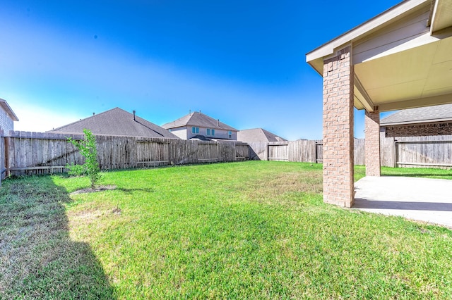 view of yard featuring a patio