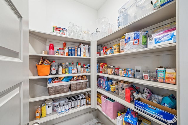 view of pantry