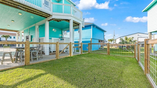 view of yard with a patio