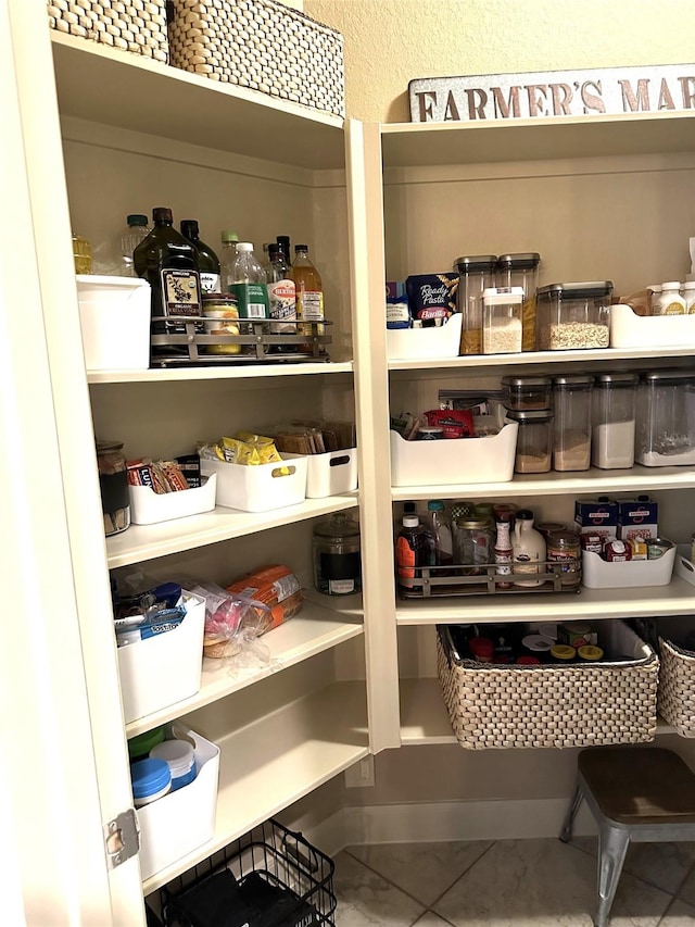 view of pantry