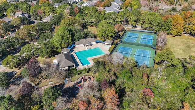 birds eye view of property