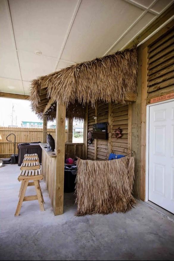 view of patio / terrace featuring an outdoor bar