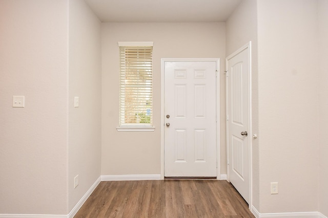 interior space featuring wood-type flooring