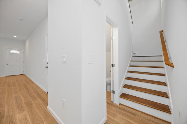 interior space featuring hardwood / wood-style flooring