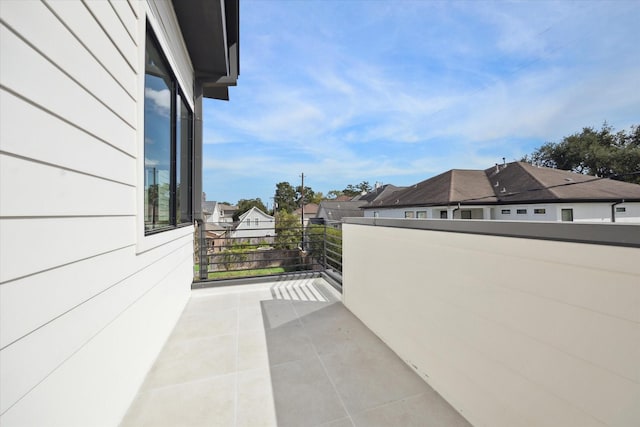 view of patio with a balcony