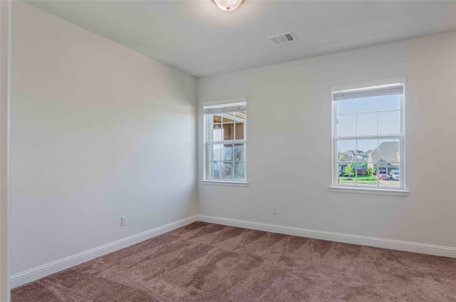 view of carpeted empty room