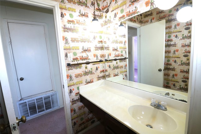 bathroom featuring vanity