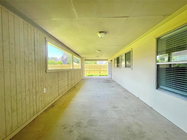 view of patio featuring a porch