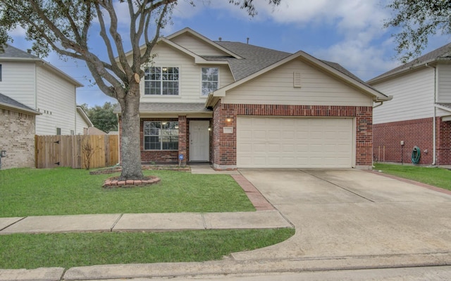 view of front of property with a front yard