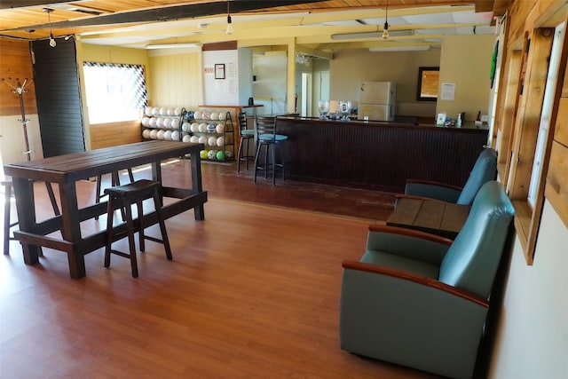 dining room featuring hardwood / wood-style floors