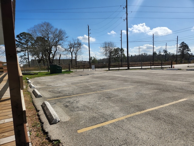 view of parking / parking lot