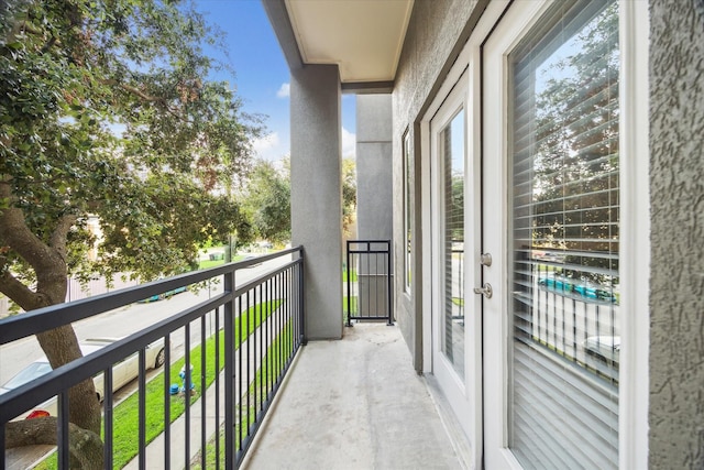 view of balcony