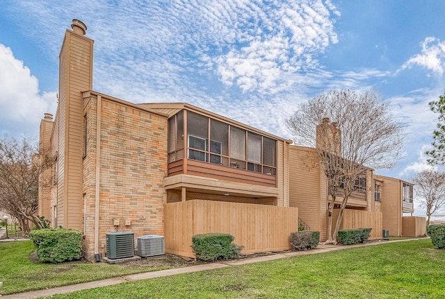 view of property featuring central AC