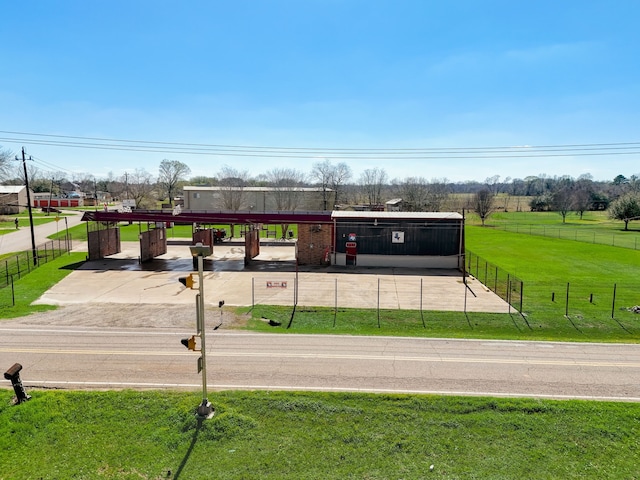 view of community with a lawn