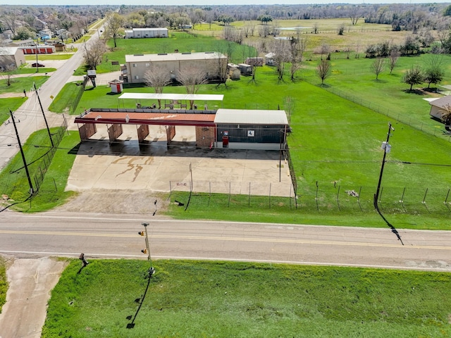 bird's eye view featuring a rural view