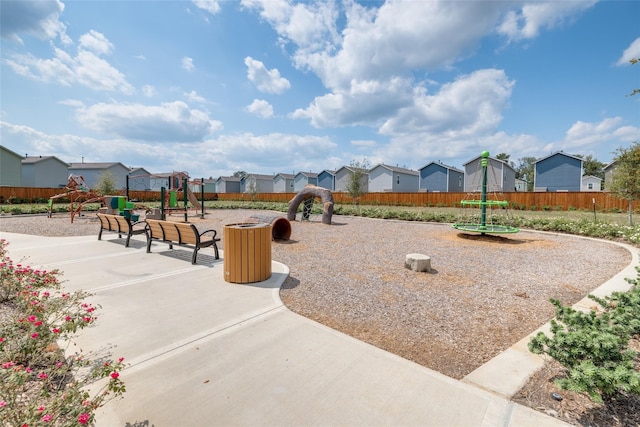 view of community featuring a playground