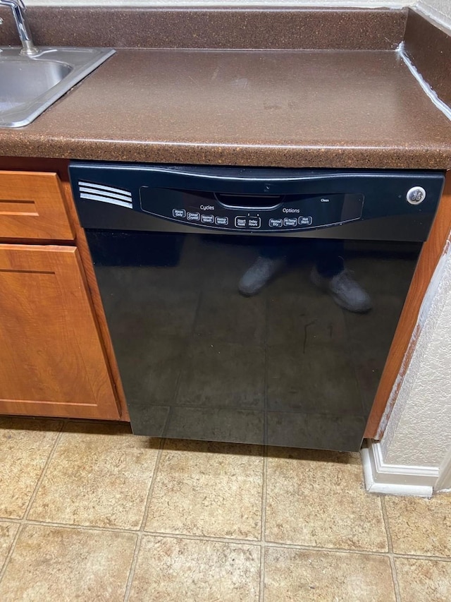 room details with dishwasher and sink