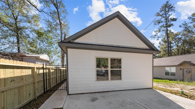 rear view of house with a patio area