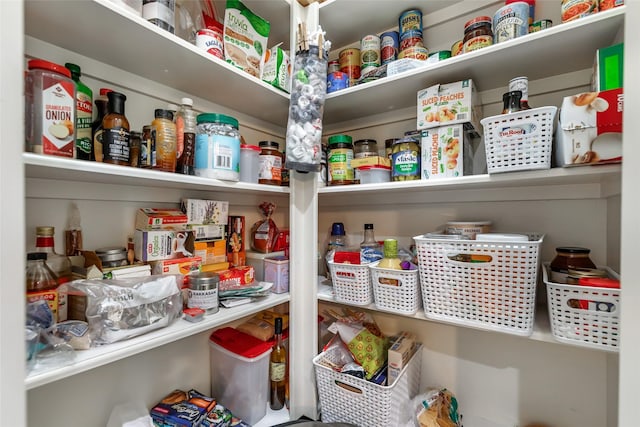 view of pantry