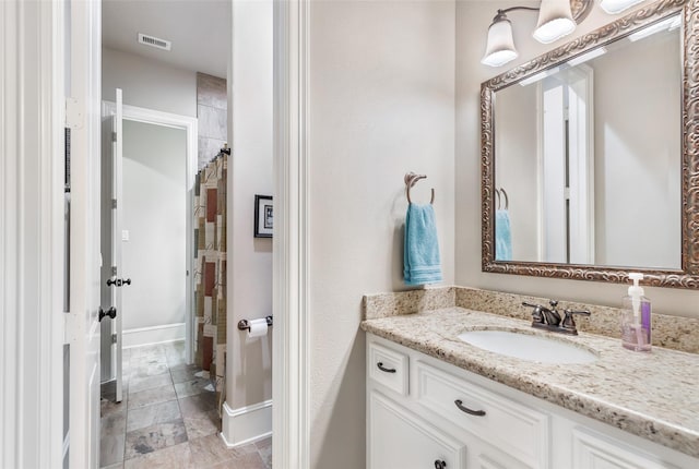 bathroom featuring vanity