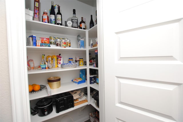 view of pantry