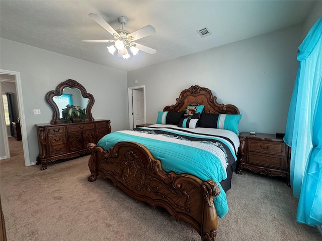 17 Cottonwood Rd, Trinity, TX 75862 - bedroom featuring carpet floors and a ceiling fan